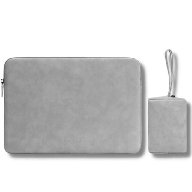 Housse PC - Fluffy Gris +CADEAU