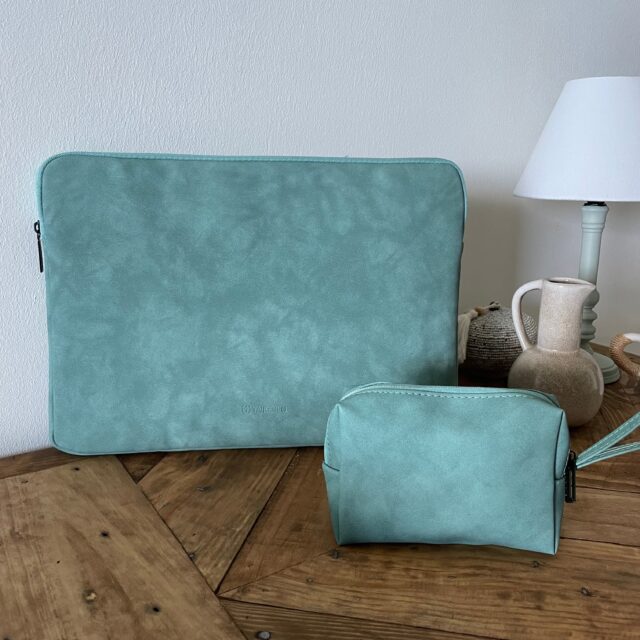 Housse PC - Fluffy Vert +CADEAU