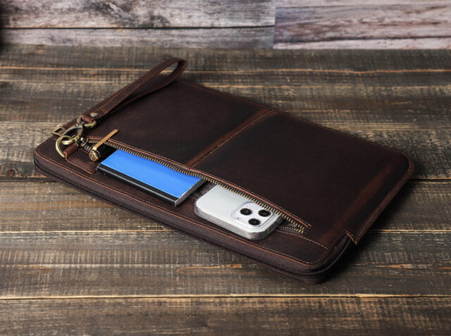 Pochette Ordinateur Cuir Homme - Evanston